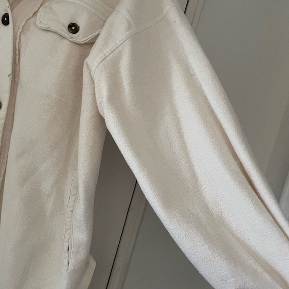 Free People Cream Button-Up Jacket - Picture 4 of 9